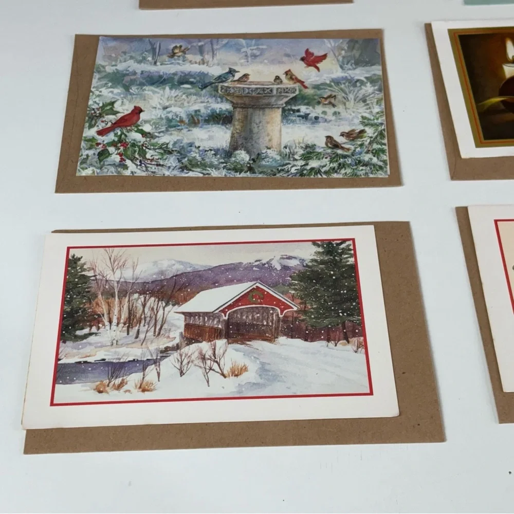 VTG Assorted Christmas Greeting Cards Set of 10